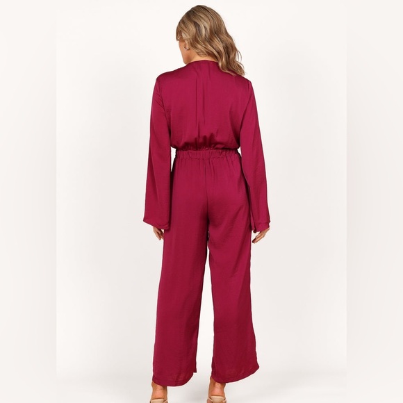 SNDYS x REVOLVE Pluto Wide Leg Jumpsuit in Fuchsia NWT - Picture 4 of 11